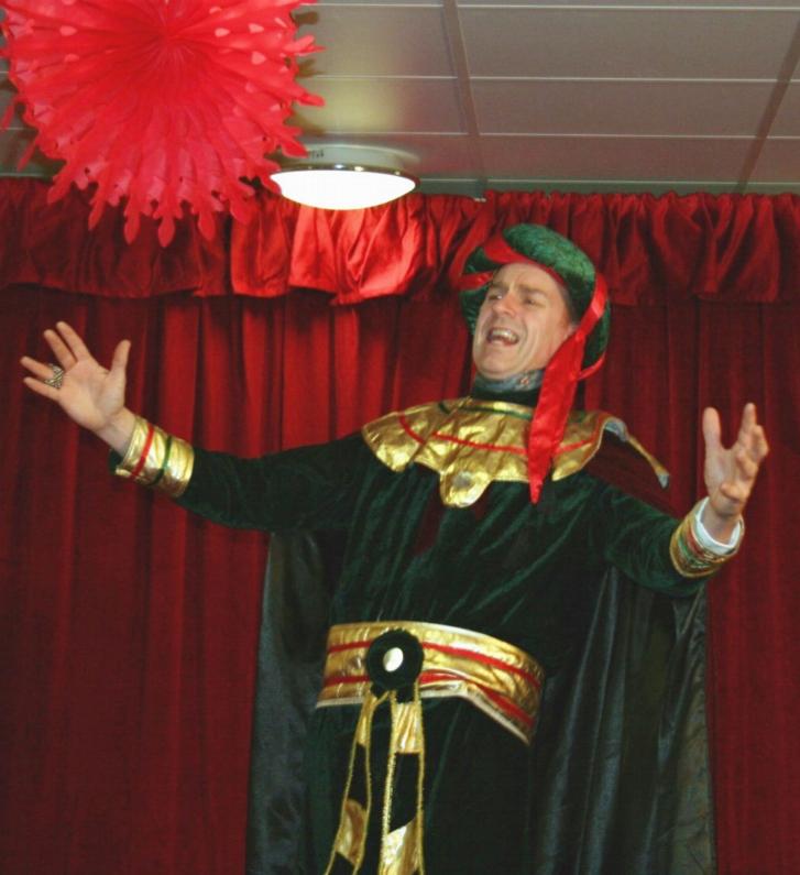 Preston Clare as Abanaza the Magician