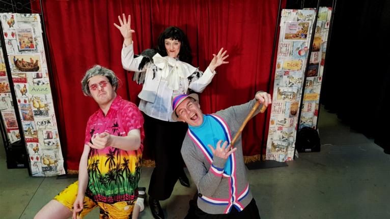 James McCreight as Dick, Floss Ross as The Manager and Preston Clare as Julian