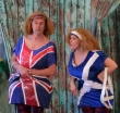 Preston Clare as Tweedle Dumfries and Lauren C Moore as Tweedle Dundee
