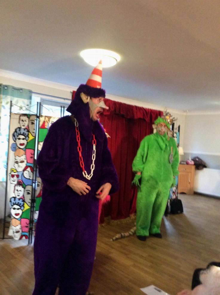Jack Douglas as Wayne the Rat with Preston Clare (in the back ground) as King Rat
