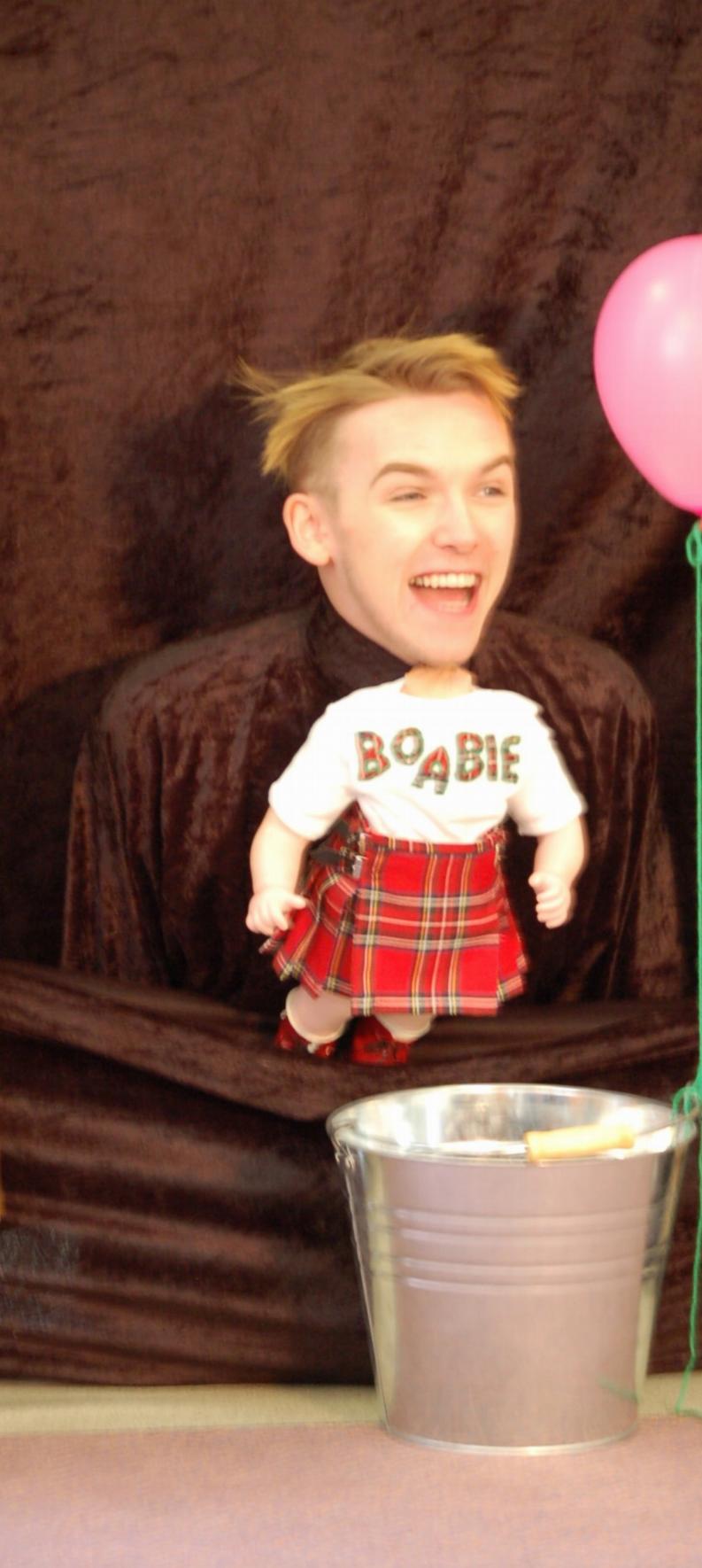 Ross McNally as 'Boaby flies in his bucket'