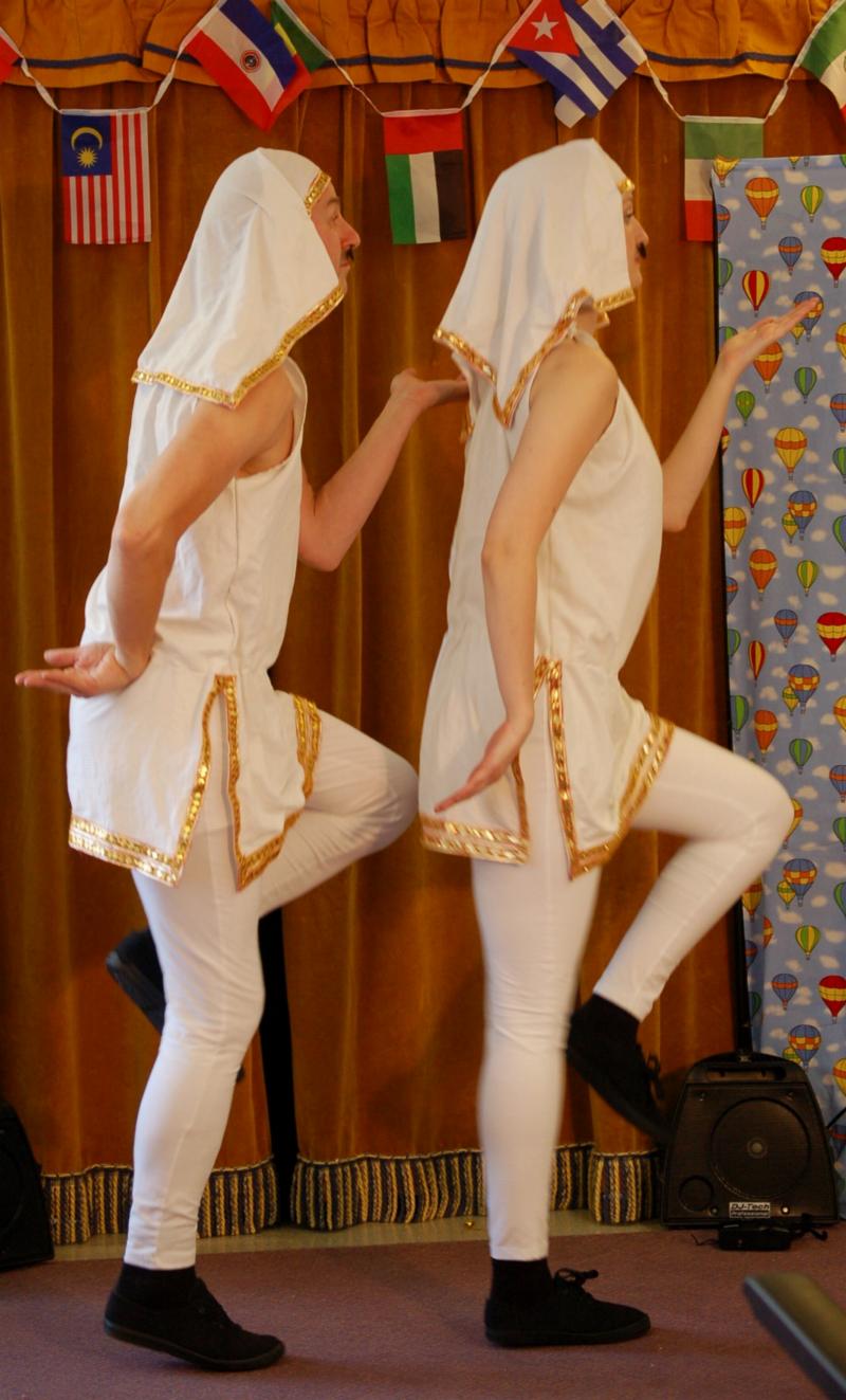 "Egypt" with Preston Clare and Francesca Smith as 'The Thomson Twins'