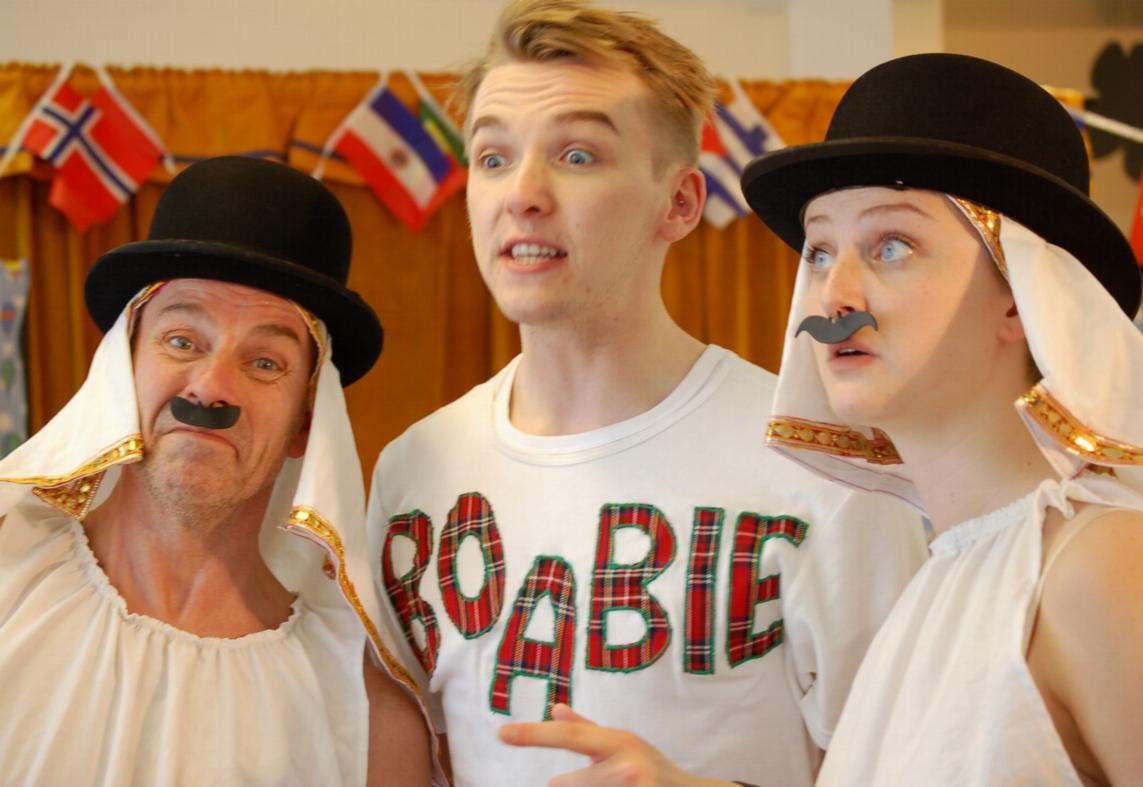 "Egypt" with Preston Clare and Francesca Smith as 'The Thomson Twins' and Ross McNally as Boaby
