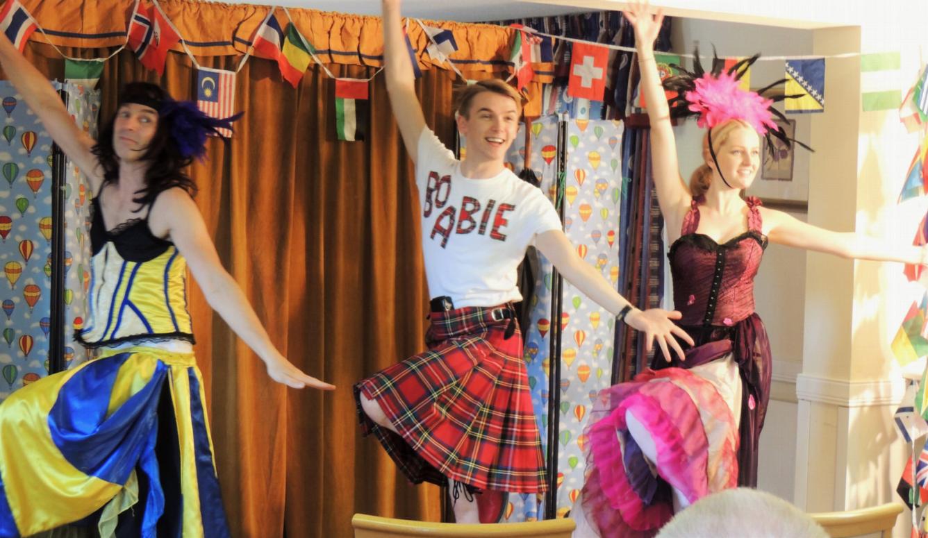 "France" with Preston Clare and Francesca Smith as CanCan Girls and Ross McNally as Boaby