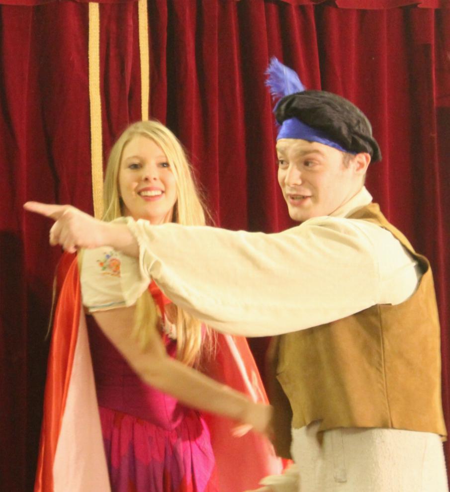 Jamie McCafferty as Simple Simon and Bethany Taylor-James as Red