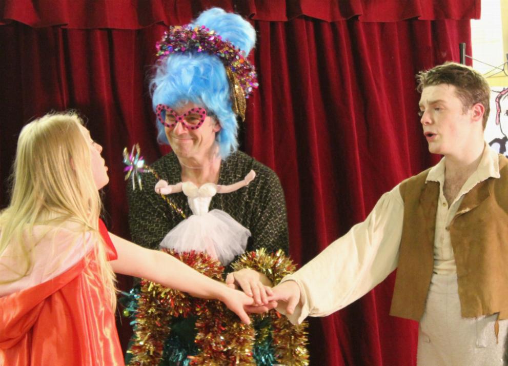 Bethany Taylor-James as Red, Preston Clare as Yummy Mummy and Jamies McCafferty as Simple Simon