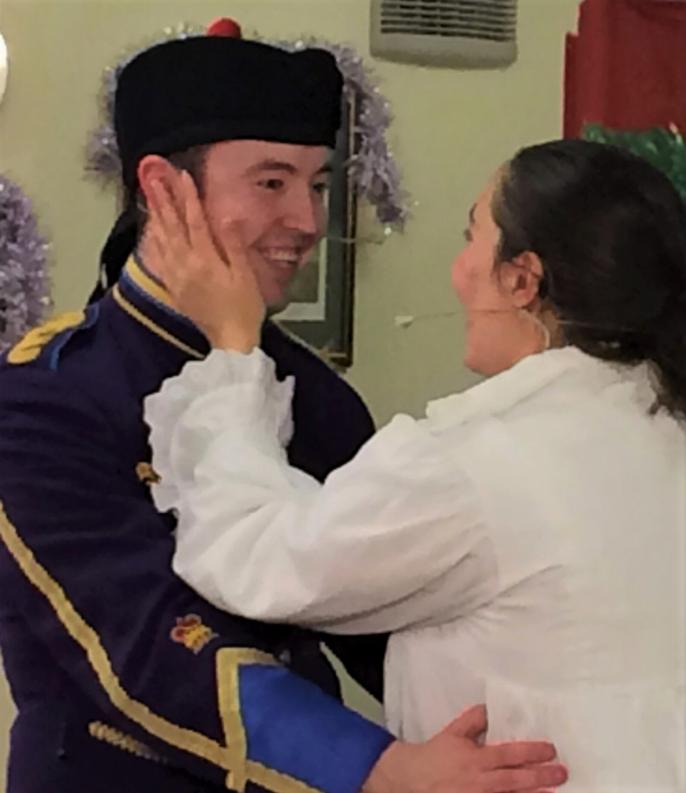 35. Mark McMinn as The Nutcracker and Sarah J Warren as Clara