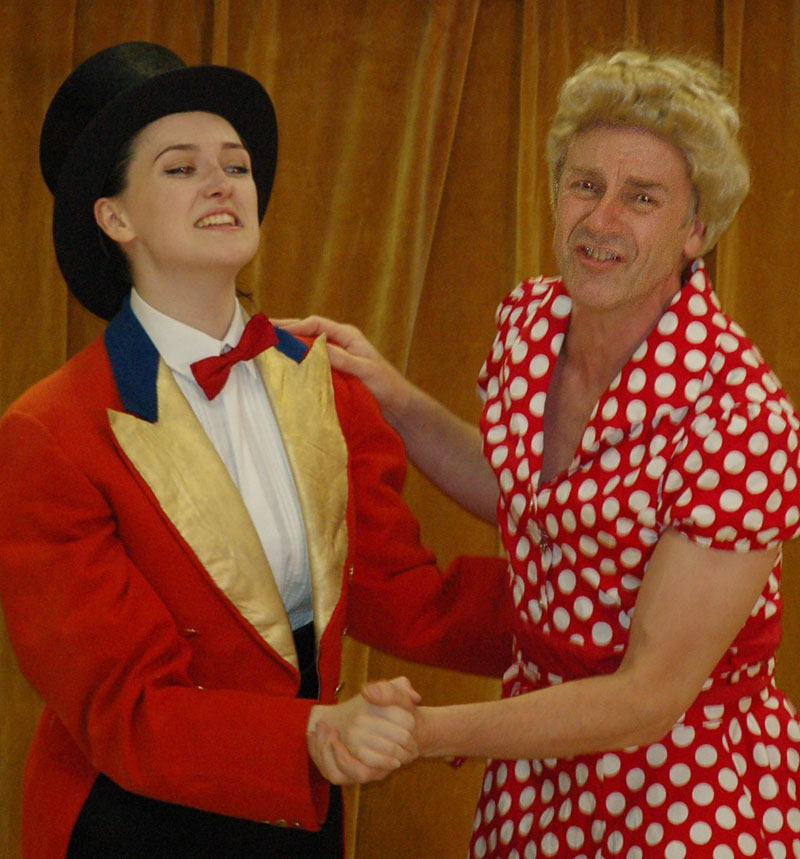Verity Power as Henry King and Preston Clare as Hilda Hackett